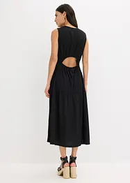Midikleid aus strukturiertem Jersey mit Ausschnitt am Rücken, bonprix