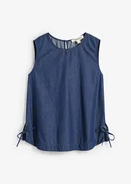 Jeans-Blusentop aus Bio-Baumwolle, bonprix