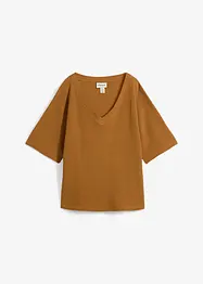 Strukturshirt aus reiner Baumwolle, bonprix
