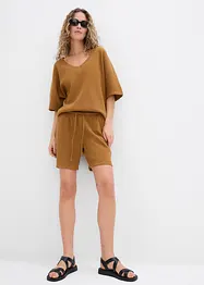 Strukturshorts aus reiner Baumwolle, bonprix