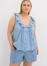 Top en jean de coton, bonprix
