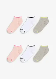 Sneakersocken mit Bio-Baumwolle (6er Pack), bonprix