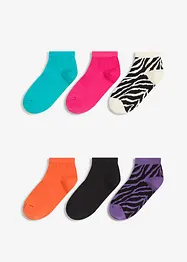 Kurzsocken mit Bio-Baumwolle (6er Pack), bonprix