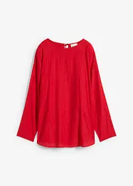 Oversized Tunikabluse aus strukturiertem Crinkle-Viskose-Mix, bonprix