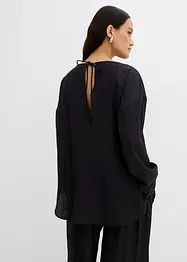 Oversized Tunikabluse aus strukturiertem Crinkle-Viskose-Mix, bonprix