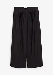 Palazzo-Hose aus strukturiertem Crinkle-Viskose-Mix, bonprix