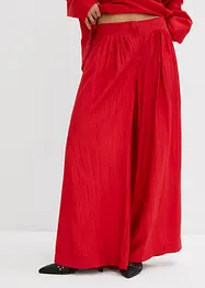 Palazzo-Hose aus strukturiertem Crinkle-Viskose-Mix, bonprix