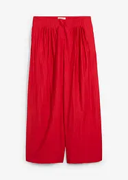 Palazzo-Hose aus strukturiertem Crinkle-Viskose-Mix, bonprix