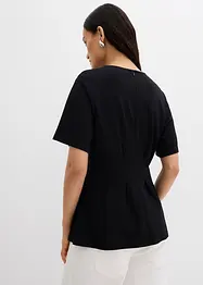 Tailliertes Shirt aus bequemen Punto di Roma, bonprix