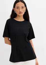 Tailliertes Shirt aus bequemen Punto di Roma, bonprix
