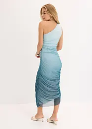 One-Shoulder-Kleid mit Mesheinsatz, bonprix