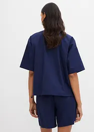 Oversize-Bluse aus reiner Baumwolle, bonprix