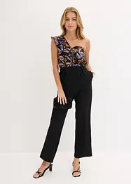 One-Shoulder-Jumpsuit aus leichter Viskose, bonprix