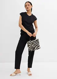 Pantalon en maille piquée, longueur cheville, bonprix