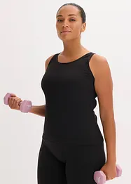Long débardeur côtelé sans coutures, bonprix