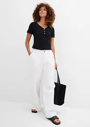 Henleyshirt aus reiner Bio-Baumwolle, bonprix