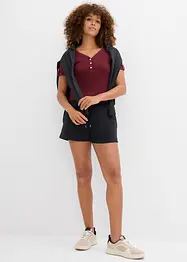Henleyshirt aus reiner Bio-Baumwolle, bonprix