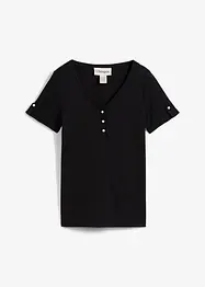 Henleyshirt aus reiner Bio-Baumwolle, bonprix
