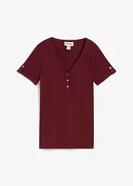 Henleyshirt aus reiner Bio-Baumwolle, bonprix