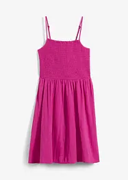 Robe à fines bretelles en gaze de coton, bonprix