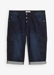 Bermuda cargo en jean, loose, bonprix