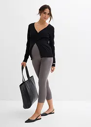 Lot de 2 leggings de grossesse coupe corsaire, bonprix