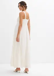 Robe de mariée de grossesse avec dentelle, satin et crêpe georgette, bonprix