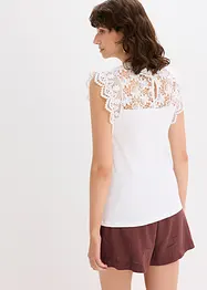 Shirt mit Spitzeneinsatz, bonprix