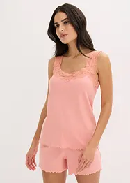 Shorty mit zartem Spitzenbesatz, bonprix
