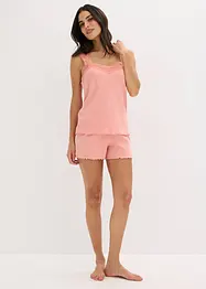 Shorty mit zartem Spitzenbesatz, bonprix