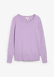 Basic Pullover mit recycelter Baumwolle, bonprix