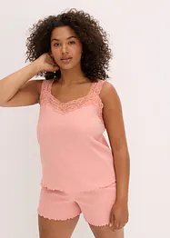 Shorty mit zartem Spitzenbesatz, bonprix