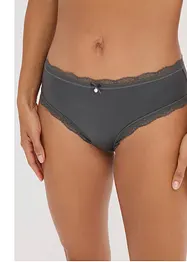 (3er Pack) Brazilslip mit Glanzeffekt, bonprix