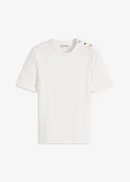 T-shirt côtelé en viscose douce et extensible, bonprix