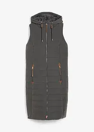 Doudoune longue sans manches, bonprix