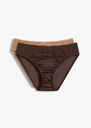 Slip mit Glanzeffekt (2er Pack), bonprix