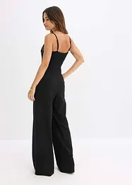 Jersey-Jumpsuit mit Spitze, bonprix