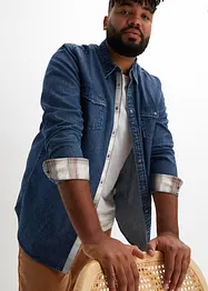 Chemise en jean 100% coton, bonprix