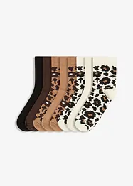 Lot de 8 paires de chaussettes mi-hautes coton majoritaire, bonprix