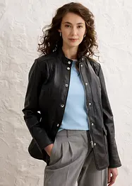 Veste en cuir nappa d’agneau, bonprix