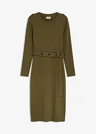 Midikleid aus elastischem Baumwoll-Mix, bonprix