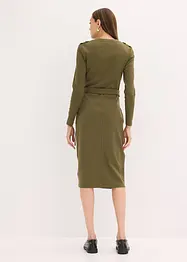 Midikleid aus elastischem Baumwoll-Mix, bonprix
