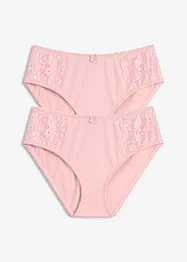 Lot de 2 slips Maxi avec dentelle, bonprix