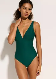 Medium Shape-Badeanzug mit tiefem Ausschnitt, bonprix