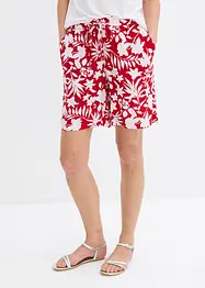 Weite Viskose Shorts mit High-Waist-Bequembund, bonprix