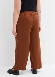 Pantalon palazzo léger et texturé, bonprix