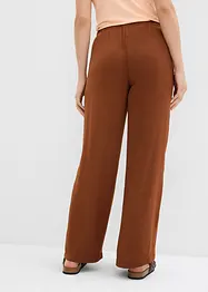 Pantalon palazzo léger et texturé, bonprix