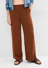 Pantalon palazzo léger et texturé, bonprix