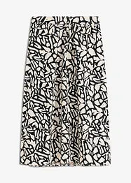 Jupe midi en popeline de coton, bonprix