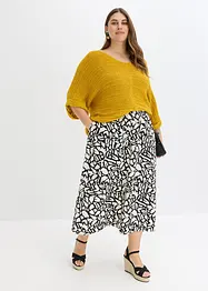 Jupe midi en popeline de coton, bonprix